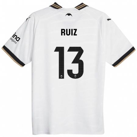 Kandiny Deti Nil Ruiz #13 Biely Dresy Hazai Csapatmez 2023/24 Triĭká