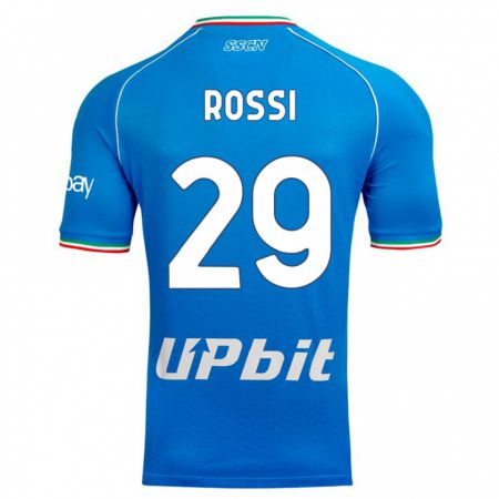 Kandiny Deti Francesco Rossi #29 Modrá Obloha Dresy Hazai Csapatmez 2023/24 Triĭká