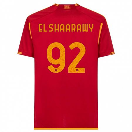 Kandiny Deti Stephan El Shaarawy #92 Červená Dresy Hazai Csapatmez 2023/24 Triĭká