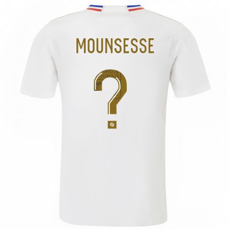 Kandiny Deti Jérémy Mounsesse #0 Biely Dresy Hazai Csapatmez 2023/24 Triĭká