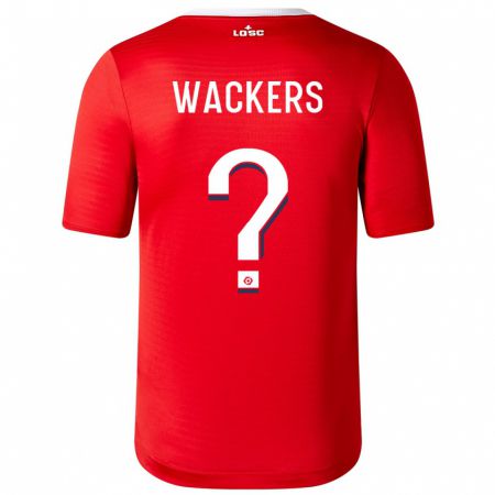 Kandiny Deti Maxime Wackers #0 Červená Dresy Hazai Csapatmez 2023/24 Triĭká