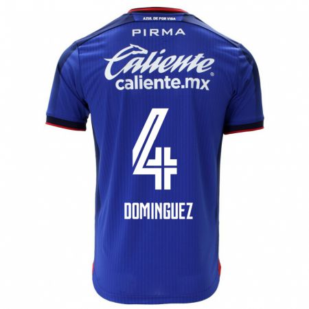 Kandiny Deti Julio Cesar Dominguez #4 Modrá Dresy Hazai Csapatmez 2023/24 Triĭká