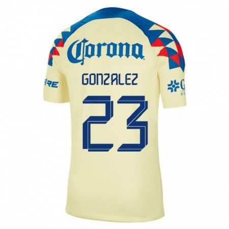 Kandiny Deti Itzel Gonzalez #23 Žltá Dresy Hazai Csapatmez 2023/24 Triĭká