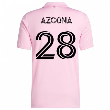 Kandiny Deti Edison Azcona #28 Ružová Dresy Hazai Csapatmez 2023/24 Triĭká