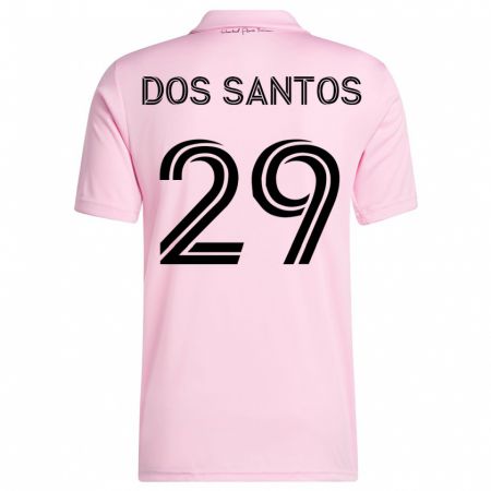 Kandiny Deti Cj Dos Santos #29 Ružová Dresy Hazai Csapatmez 2023/24 Triĭká