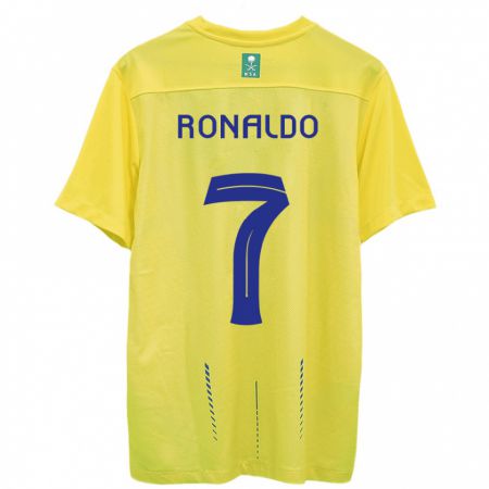 Kandiny Deti Cristiano Ronaldo #7 Žltá Dresy Hazai Csapatmez 2023/24 Triĭká