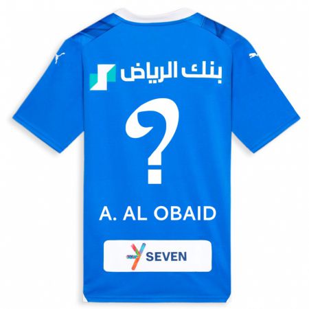 Kandiny Deti Abdulrahman Al-Obaid #0 Modrá Dresy Hazai Csapatmez 2023/24 Triĭká