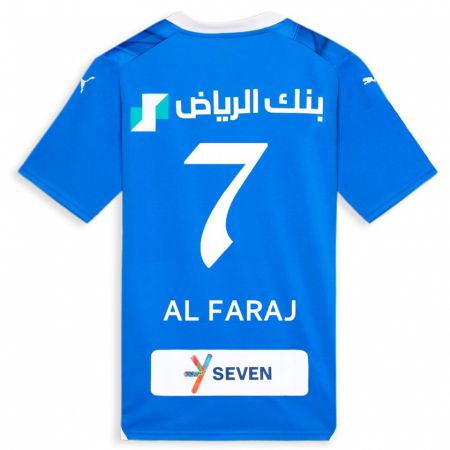 Kandiny Deti Salman Al-Faraj #7 Modrá Dresy Hazai Csapatmez 2023/24 Triĭká