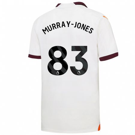 Kandiny Deti George Murray-Jones #83 Biely Dresy Idegenbeli Csapatmez 2023/24 Triĭká