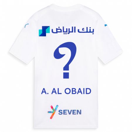 Kandiny Deti Abdulrahman Al-Obaid #0 Biely Dresy Idegenbeli Csapatmez 2023/24 Triĭká