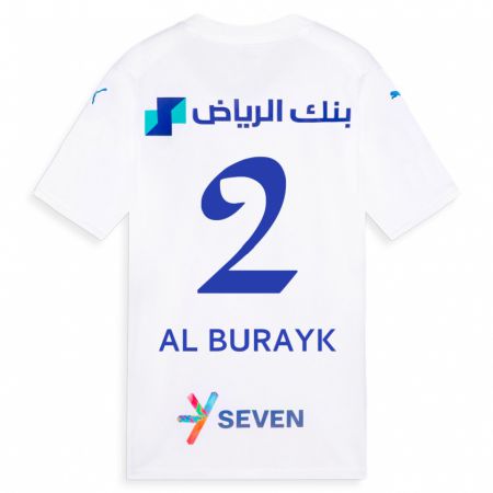 Kandiny Deti Mohammed Al-Burayk #2 Biely Dresy Idegenbeli Csapatmez 2023/24 Triĭká