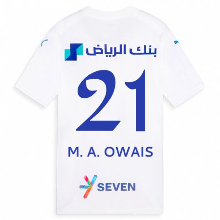 Kandiny Deti Mohammed Al-Owais #21 Biely Dresy Idegenbeli Csapatmez 2023/24 Triĭká