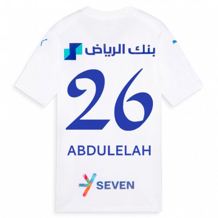 Kandiny Deti Abdulelah Al-Malki #26 Biely Dresy Idegenbeli Csapatmez 2023/24 Triĭká