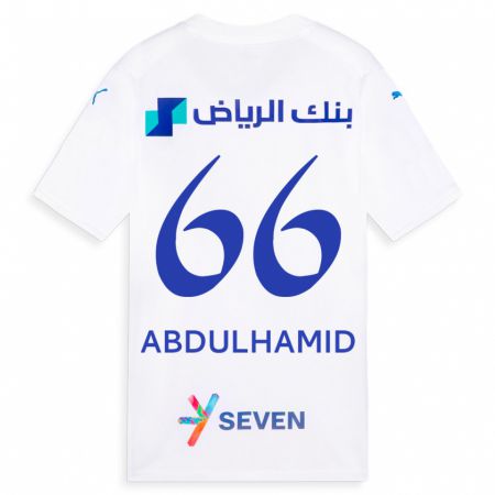 Kandiny Deti Saud Abdulhamid #66 Biely Dresy Idegenbeli Csapatmez 2023/24 Triĭká