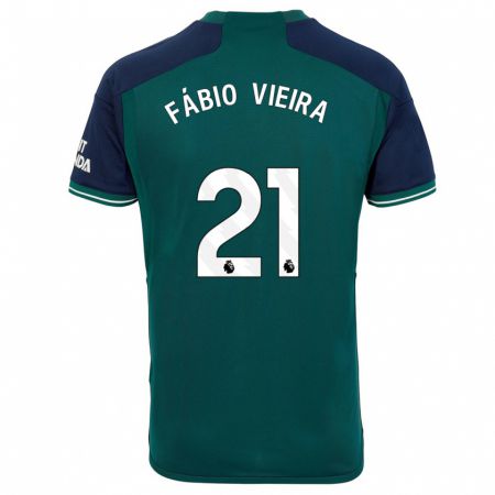 Kandiny Deti Fábio Vieira #21 Zelená Dresy Tretia Csapatmez 2023/24 Triĭká