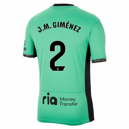 Kandiny Deti José María Giménez #2 Jarná Zelená Dresy Tretia Csapatmez 2023/24 Triĭká