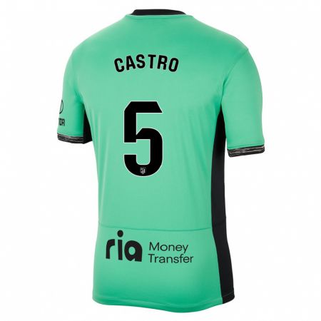 Kandiny Deti Oscar Castro #5 Jarná Zelená Dresy Tretia Csapatmez 2023/24 Triĭká