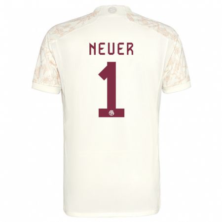 Kandiny Deti Manuel Neuer #1 Off White Dresy Tretia Csapatmez 2023/24 Triĭká