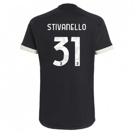 Kandiny Deti Riccardo Stivanello #31 Čierna Dresy Tretia Csapatmez 2023/24 Triĭká
