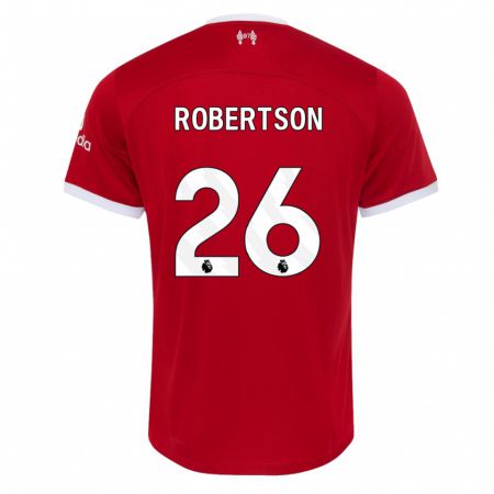 Kandiny Muži Andrew Robertson #26 Červená Dresy Hazai Csapatmez 2023/24 Triĭká