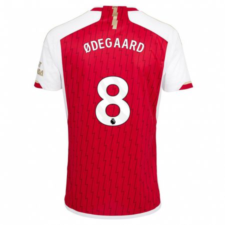 Kandiny Muži Martin Ødegaard #8 Červená Dresy Hazai Csapatmez 2023/24 Triĭká