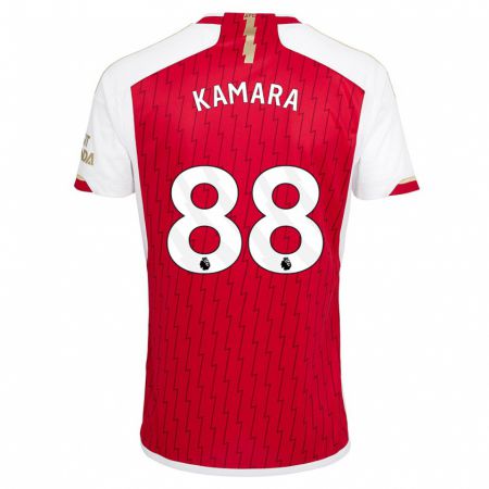 Kandiny Muži Osman Kamara #88 Červená Dresy Hazai Csapatmez 2023/24 Triĭká