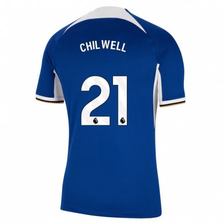 Kandiny Muži Ben Chilwell #21 Modrá Dresy Hazai Csapatmez 2023/24 Triĭká