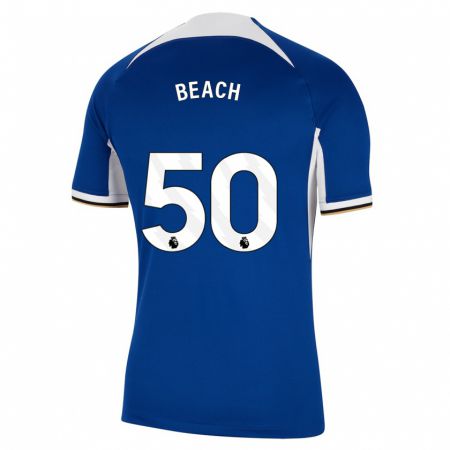 Kandiny Muži Eddie Beach #50 Modrá Dresy Hazai Csapatmez 2023/24 Triĭká