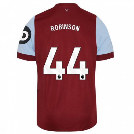 Kandiny Muži Junior Robinson #44 Maroon Dresy Hazai Csapatmez 2023/24 Triĭká