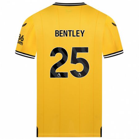 Kandiny Muži Daniel Bentley #25 Žltá Dresy Hazai Csapatmez 2023/24 Triĭká