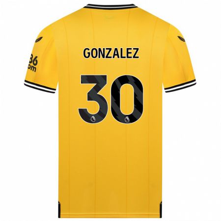 Kandiny Muži Enso González #30 Žltá Dresy Hazai Csapatmez 2023/24 Triĭká
