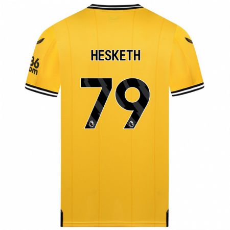 Kandiny Muži Owen Hesketh #79 Žltá Dresy Hazai Csapatmez 2023/24 Triĭká