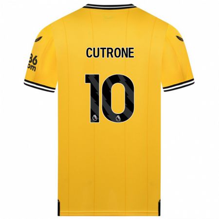 Kandiny Muži Patrick Cutrone #10 Žltá Dresy Hazai Csapatmez 2023/24 Triĭká