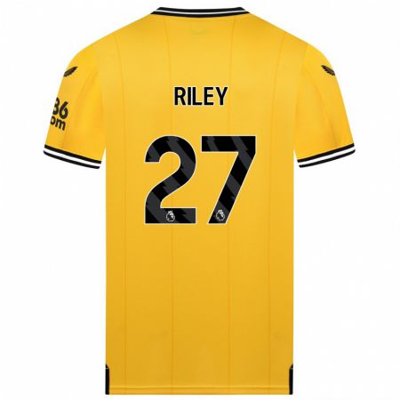 Kandiny Muži Lauren Riley #27 Žltá Dresy Hazai Csapatmez 2023/24 Triĭká