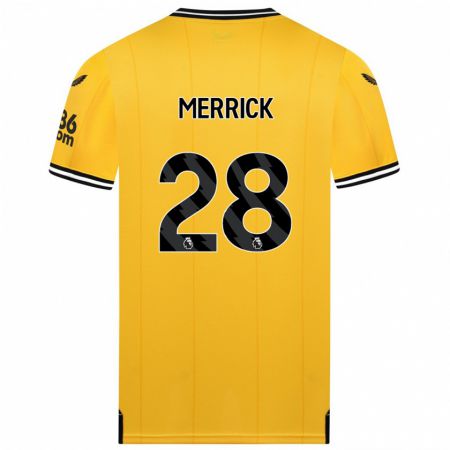 Kandiny Muži Beth Merrick #28 Žltá Dresy Hazai Csapatmez 2023/24 Triĭká