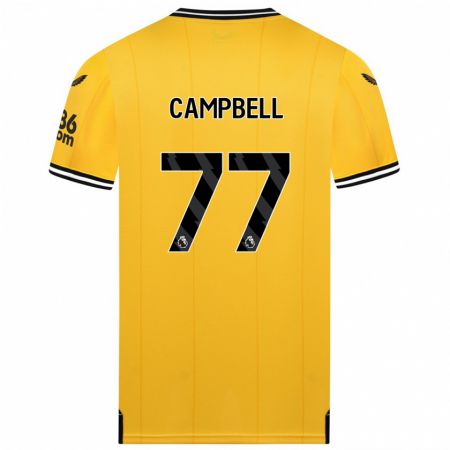Kandiny Muži Chem Campbell #77 Žltá Dresy Hazai Csapatmez 2023/24 Triĭká