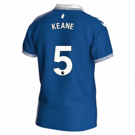 Kandiny Muži Michael Keane #5 Kráľovská Modrá Dresy Hazai Csapatmez 2023/24 Triĭká