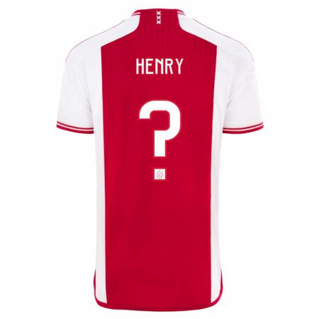 Kandiny Muži Alvaro Henry #0 Červená Biela Dresy Hazai Csapatmez 2023/24 Triĭká