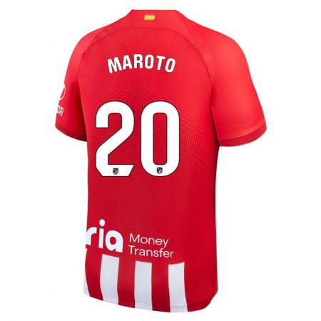 Kandiny Muži Mario Maroto #20 Červená Biela Dresy Hazai Csapatmez 2023/24 Triĭká