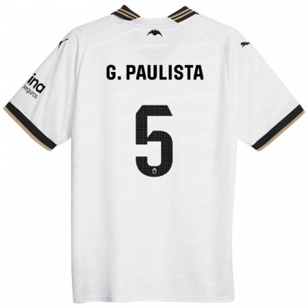 Kandiny Muži Gabriel Paulista #5 Biely Dresy Hazai Csapatmez 2023/24 Triĭká