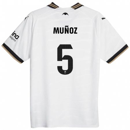 Kandiny Muži Iván Muñoz #5 Biely Dresy Hazai Csapatmez 2023/24 Triĭká