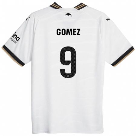 Kandiny Muži Maxi Gomez #9 Biely Dresy Hazai Csapatmez 2023/24 Triĭká