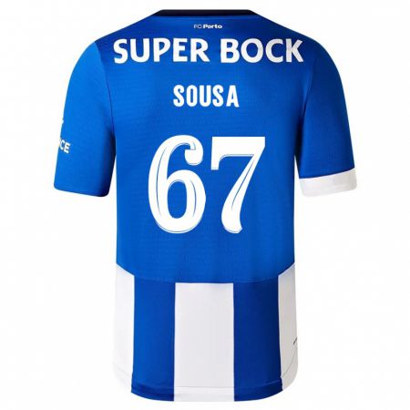 Kandiny Muži Vasco Sousa #67 Modrá Biela Dresy Hazai Csapatmez 2023/24 Triĭká