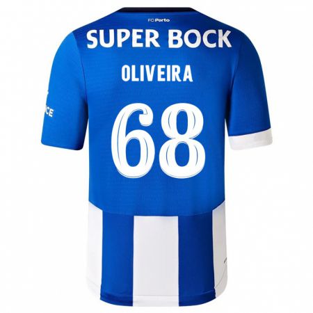 Kandiny Muži André Oliveira #68 Modrá Biela Dresy Hazai Csapatmez 2023/24 Triĭká