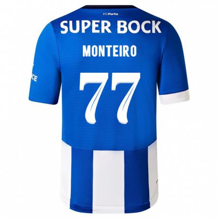Kandiny Muži Rui Monteiro #77 Modrá Biela Dresy Hazai Csapatmez 2023/24 Triĭká