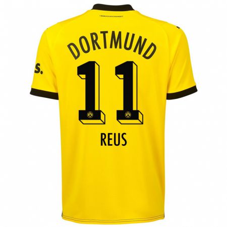 Kandiny Muži Marco Reus #11 Žltá Dresy Hazai Csapatmez 2023/24 Triĭká