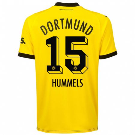Kandiny Muži Mats Hummels #15 Žltá Dresy Hazai Csapatmez 2023/24 Triĭká