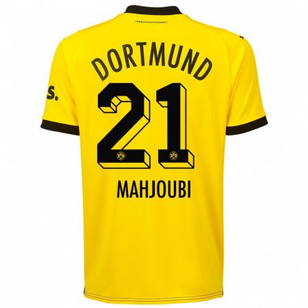 Kandiny Muži Anas Mahjoubi #21 Žltá Dresy Hazai Csapatmez 2023/24 Triĭká