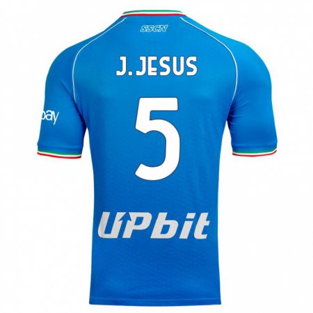 Kandiny Muži Juan Jesus #5 Modrá Obloha Dresy Hazai Csapatmez 2023/24 Triĭká