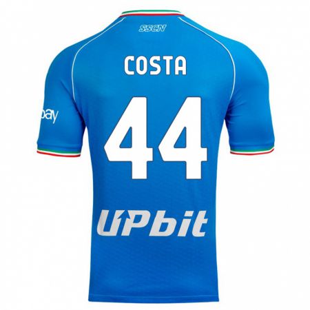 Kandiny Muži Filippo Costa #44 Modrá Obloha Dresy Hazai Csapatmez 2023/24 Triĭká
